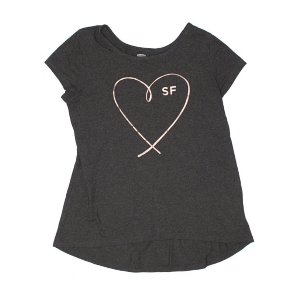 Old Navy Rose gold heart San Francisco graphic T-shirt large